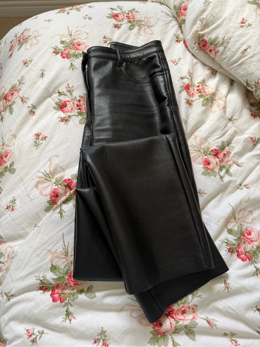 Wilfred Black Skinny Faux Leather Jeans